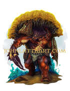 Creature Art - Sponge Crab Hulk - RPG Stock Art