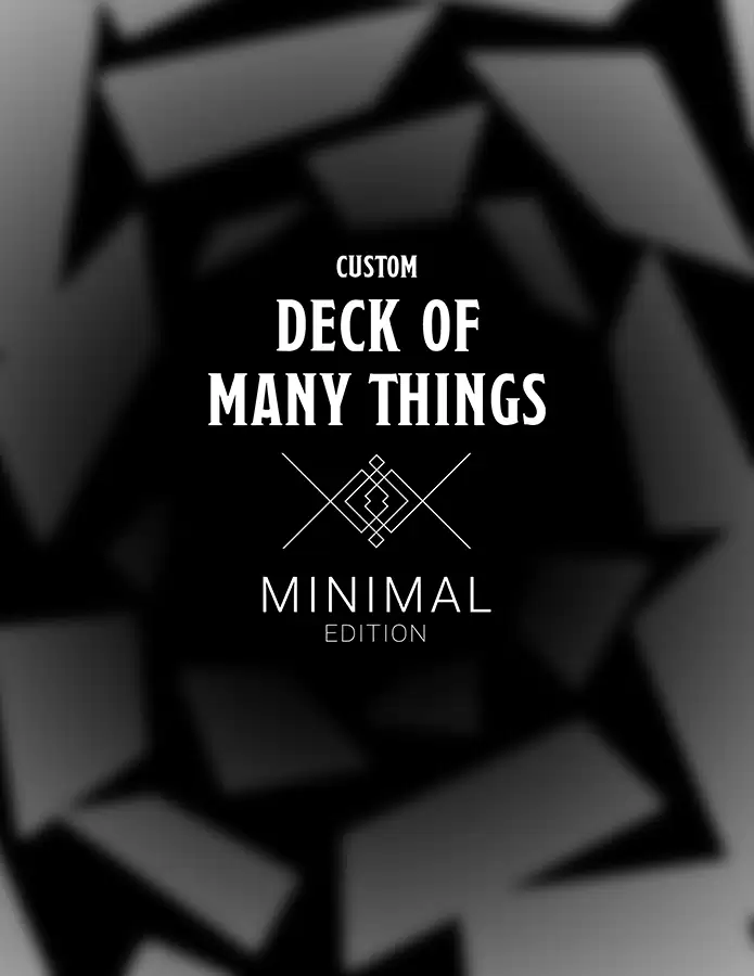 Custom Deck of Many Things - Minimal Edition - Alexander Kami | DriveThruRPG Custom Deck of Many Things - Minimal Edition - Alexander Kami | DriveThruRPG