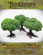 Playable Deciduous Trees - Set of 3