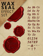 Wax Seal Effect Set - Customizable Graphical Elements