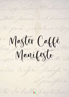 Master Caffè Manifesto