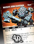 Massive Iron Guardian - Boss Card
