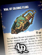 Vial of Gilding Fluid - Magic Treasure Card