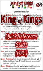 King of Kings QRG: the card and dice game QUICK REFERENCE GUIDE