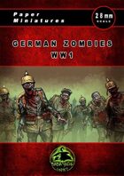 German zombies WW1 Paper Miniatures