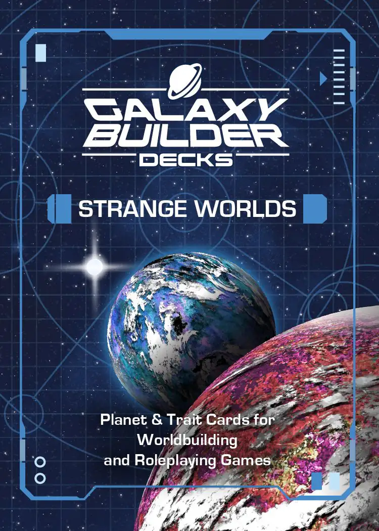 Galaxy Builder Decks Strange Worlds Set Journey Mountain Studios
