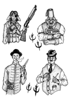 PULP CHARACTERS PACK - Stock art