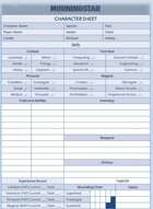 Morningstar: The Triumvirate Pacts User-Friendly Character Sheets