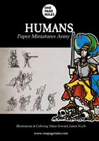 Humans Army Pack - Paper Miniatures