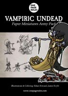 Vampiric Undead Army Pack - Paper Miniatures