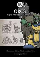 Orcs Army Pack - Paper Miniatures