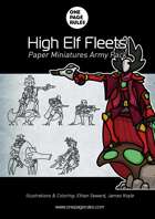 High Elf Fleets Army Pack - Paper Miniatures