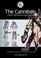 The Cannibals Gang Pack - Paper Miniatures