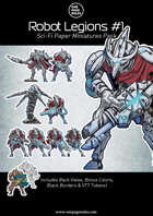 Robot Legions Set #1 - Paper Miniatures