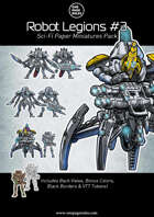 Robot Legions Set #3 - Paper Miniatures