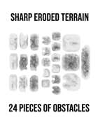 Sharp Eroded Terrain (STL Pack)