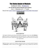 The Stolen Amulet Of Modarin