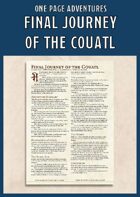 Final Journey of the Couatl - A One Page Adventure for 3rd Level