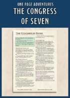 The Congress of Seven - A One Page Adventure for 3rd Level