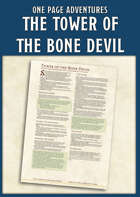The Tower of the Bone Devil - A One Page Adventure for 11th Level