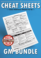 Class Cheat Sheets for 5e (GM Bundle)