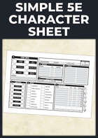 Simple 5e Character Sheets