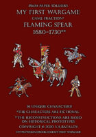 Flaming Spear. 1680-1730. 15mm paper soldiers.