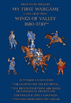Wings of Valley 1680-1730. 15mm paper soldiers.