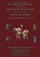 Lions of Rock. Anglo-American style army 1755-1763.