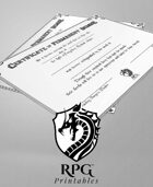 D&D Character Death Certificate (Blank)