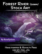 Forest River (Dawn) - Stock Art