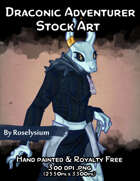 Draconic Adventurer - Stock Art
