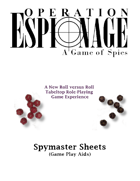 Operation Espionage: A Game of Spies -- Spymaster Sheets