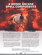 A Dozen Arcane Spell Components