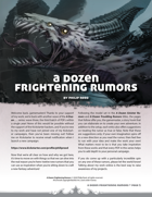 A Dozen Frightening Rumors