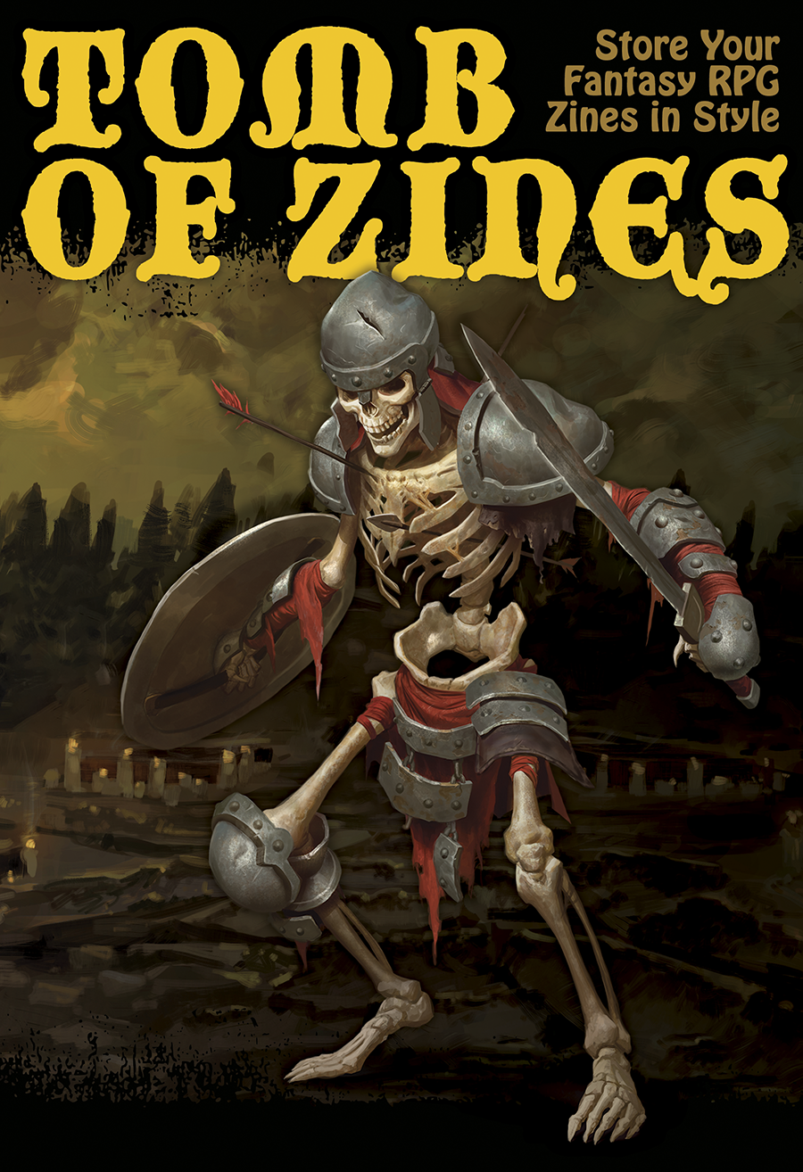 Tomb of Zines, A Fantasy RPG Zine Storage Box - Philip Reed Games