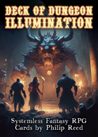 Deck of Dungeon Illumination, Systemless RPG Support by Philip Reed