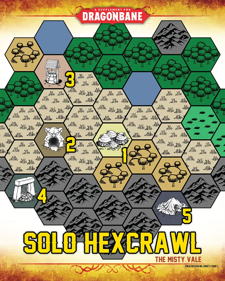 Solo Hexcrawl for Dragonbane (Tile Edition)