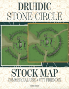 Druidic Stone Circle Stock Commercial Use Map