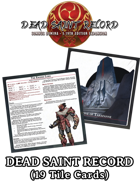 Dead Saint Record - 5E Monster & Artifact Deck (19 Card Deck)