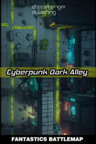 Cyberpunk Dark Alley - A Cyberpunk Battlemap