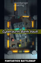 Cyberpunk Battlemap - Cyberpunk Bank Vault