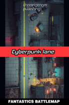 Cyberpunk Battlemap - Cyberpunk lane