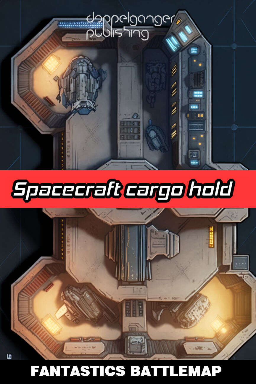 Space Opera Map SpaceOpera Battlemap - Spacecraft cargo hold - Doppelgänger Publishing ...
