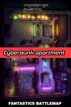 Cyberpunk Battlemap - Cyberpunk apartment