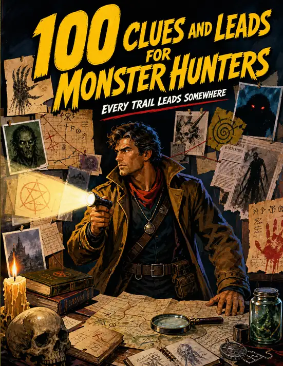 Cover of 100 Clues and Leads for Monster Hunters