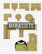 Tan Thatched Building Map Assets