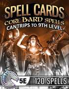 Spell Cards (5E) - Core Bard Set