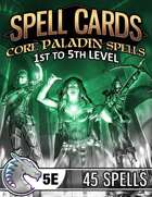 Spell Cards (5E) - Core Paladin Set