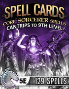 Spell Cards (5E) - Core Sorcerer Set